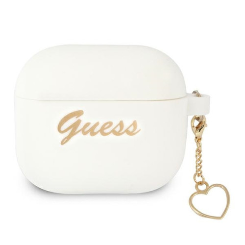 [CR] Etui Guess GUA3LSCHSH Apple AirPods 3 cover biały/white Silicone Charm Collection