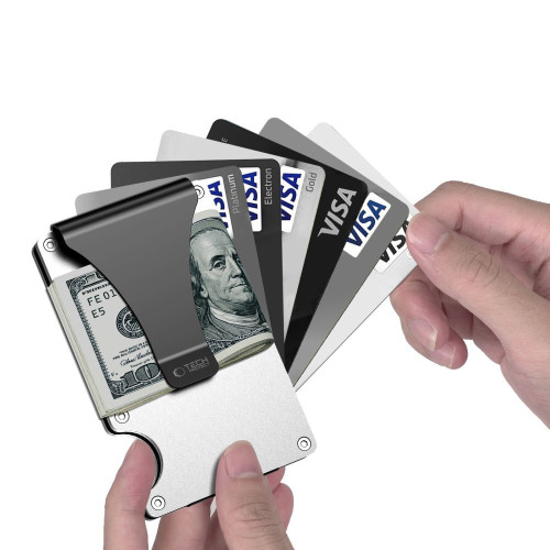 Tech-protect Thorn Rfid Card Wallet Steel Silver