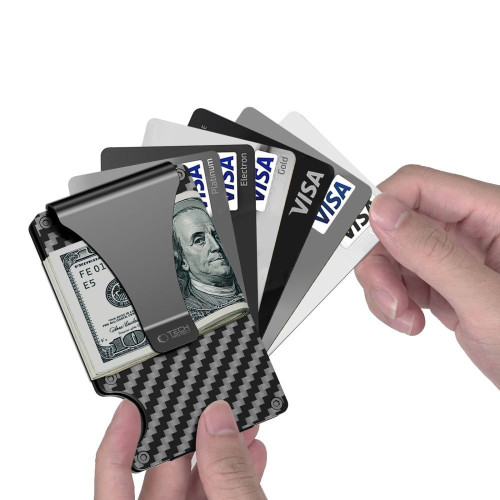 Tech-protect Thorn Rfid Card Wallet Carbon Black