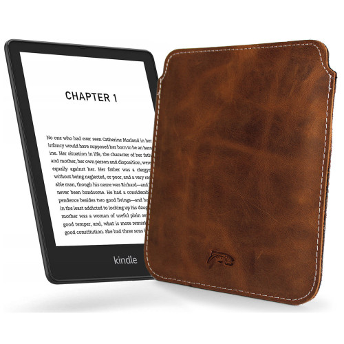 LURESKO MASTER M Leather case for e-book 177x130x9mm (brown vintage) (PAP)