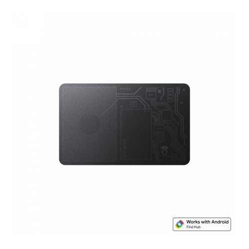 NOMAD Tracking Card - wallet locating card compatible with Google Find Hub (black)