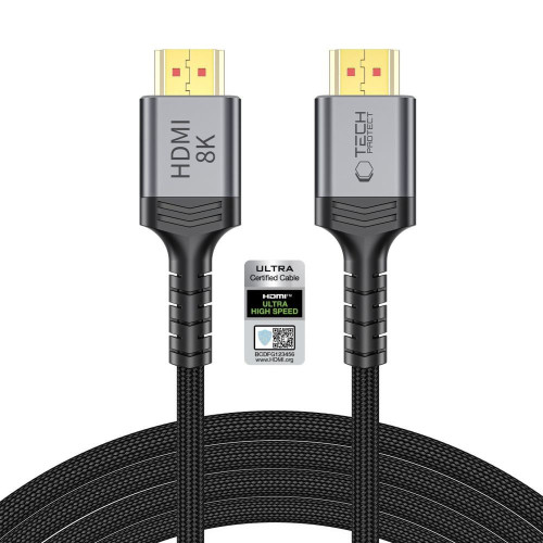 Kabel Tech-Protect Ultraboost Cable HDMI 2.1 4K 120Hz / 8k 60hz 300cm Black