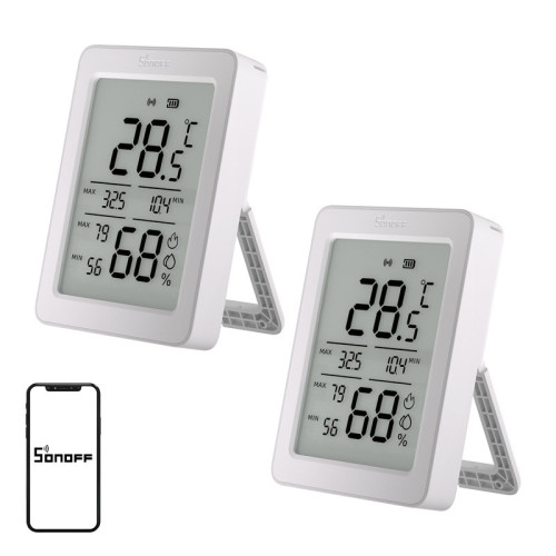 SONOFF SNZB-02DR2 ZigBee temperature and humidity sensor with a 3.6-inch display