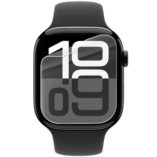 Hat darabos készlet Bizon Watch Film HydroFlex fóliákhoz az Apple Watch 11 és 10 számára