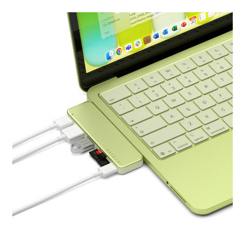 Satechi USB-C Snap Hub - adaptér pro mobilní zařízení (USB-C 5 Gbps, USB-A 5 Gbps, HDMI 4K, čtečka karet micro/SD 104 MB/s