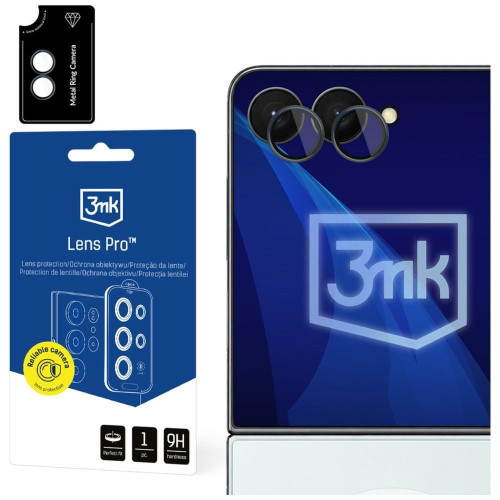 Ochrona na obiektyw aparatu 3MK Lens     Protection Pro do Samsung Galaxy Z Flip 8 czarny