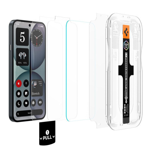SzkŁo Hartowane Spigen Glas.tr Ez Fit Pro Ac Hd 2-pack Nothing Phone 4a Clear
