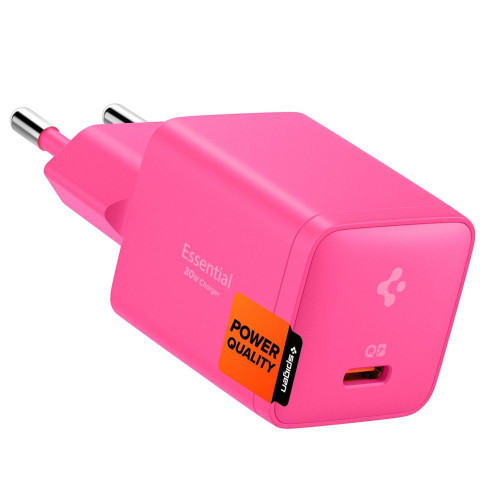 Spigen Ee301eu-gan Essential 1-port Network Charger 30w Pink