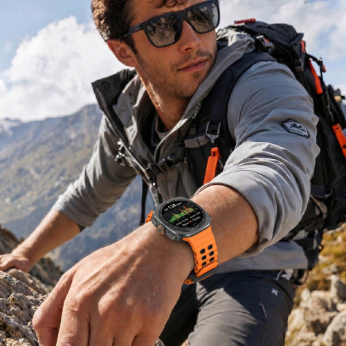 Tech-protect Iconband Pro Samsung Galaxy Watch Ultra 1 / 2 2024-2026 (47 Mm) Orange/black