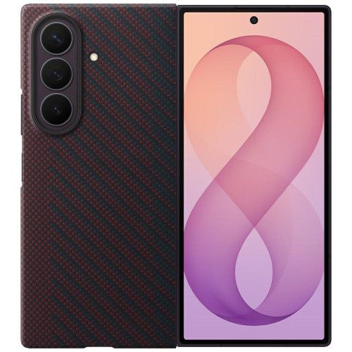 Etui Samsung Carbon Magnet do Galaxy Z Fold8 Ultra vörös