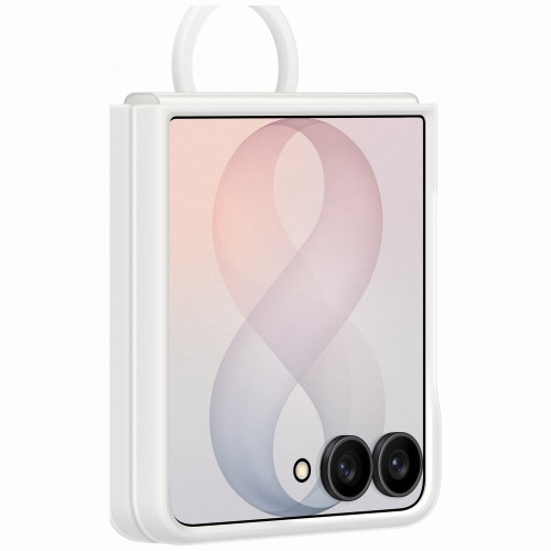 Etui Samsung Silicone Ring Magnet do Galaxy Z Flip8 fehér