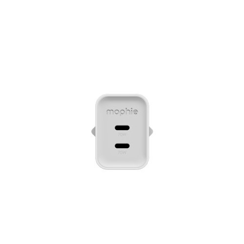 Mophie ROC GaN - wall charger, 2x USB-C, 70W (white)