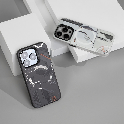 Benks Magnetic Mecha Series Case for iPhone 15 Pro white