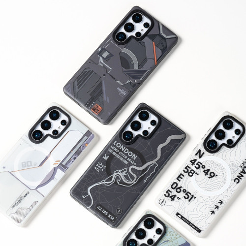 Benks Magnetic Mecha Series Case for iPhone 15 Pro white