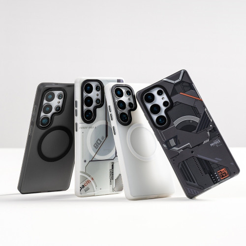Benks Magnetic Mecha Series Case for iPhone 15 Pro Max white