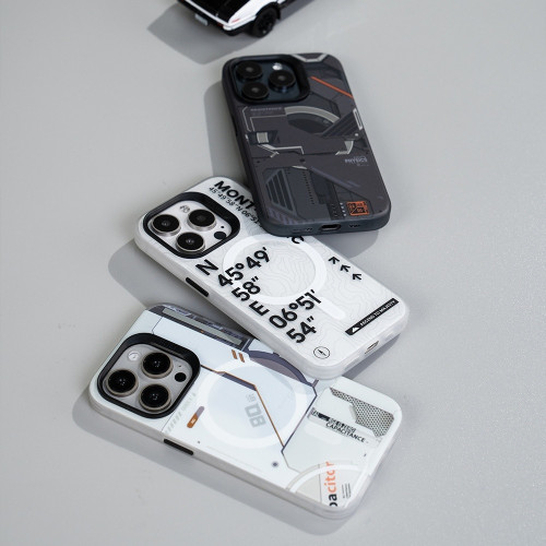 Benks Magnetic Mecha Series Case for iPhone 15 Pro Max white