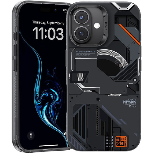 Benks Etui Magnetic Mecha Series do Iphone 16 Plus czarny