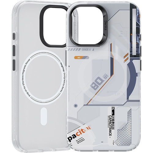 Benks Etui Magnetic Mecha Series do Iphone 16 Plus biały
