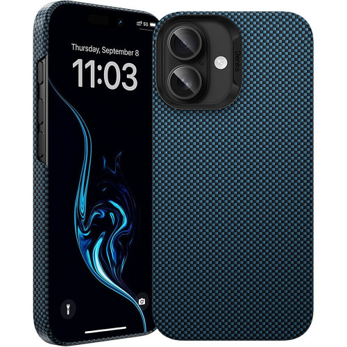 Benks Etui Magnetic Armor Tint Kevlar 1000D (0064) do Iphone 16 Plus niebieski