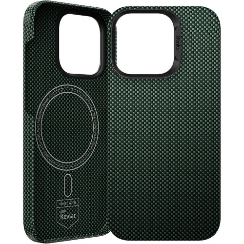 Benks Etui Magnetic Armor Tint Kevlar 1000D (0064) do Iphone 16 Plus zielony