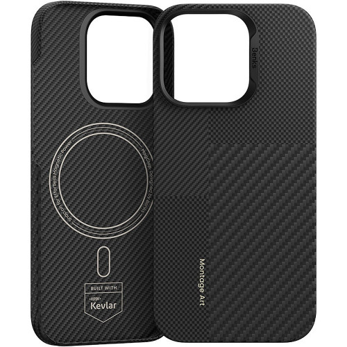 Benks Etui Montage Magnetic Armor Air Kevlar PC Frame 600D+1500D (MB65) do Iphone 16 Pro czarny