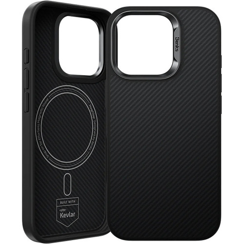 Benks Etui Magnetic Armor Pro Kevlar Metal Frame 600D (D065) do Iphone 16 Pro czarny (Camera Control Button)