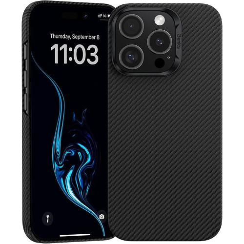 Benks Etui Magnetic Armor Air Kevlar PC Frame 600D (E065) do Iphone 16 Pro czarny