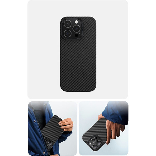 Benks Etui Magnetic Armor Air Kevlar PC Frame 600D (E065) do Iphone 16 Pro czarny