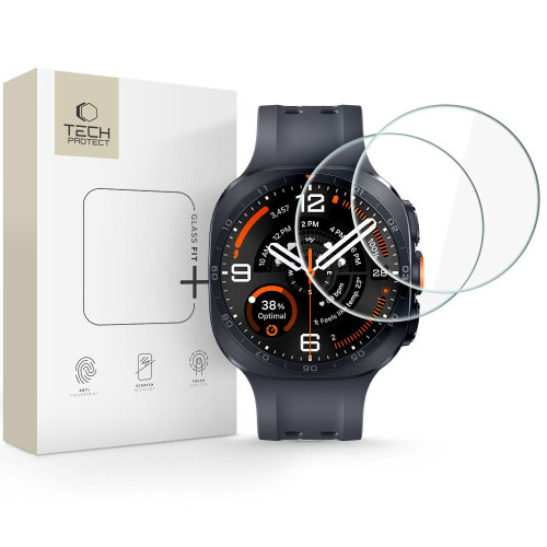 Tech-Protect Glass Fit+ 2-pack Samsung Galaxy Watch Ultra 2 2026 (47 Mm) Clear