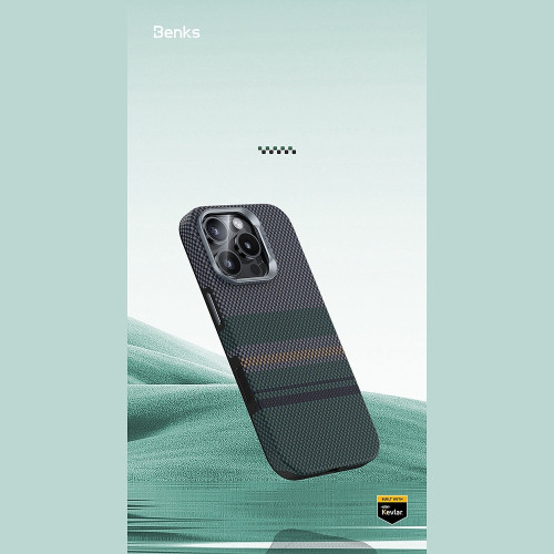 Benks Etui Magnetic Armor Pro Aurora Kevlar 600D (CC65) do Iphone 16 Pro (Camera Control Button)