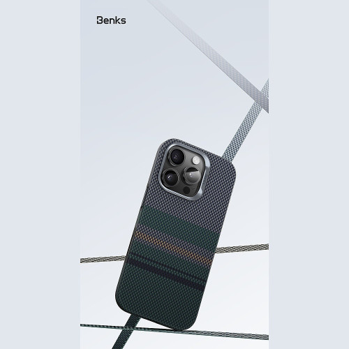 Benks Etui Magnetic Armor Pro Aurora Kevlar 600D (CC65) do Iphone 16 Pro (Camera Control Button)