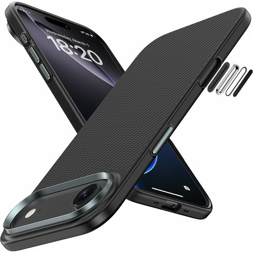 Benks Etui Magnetic Armor Pro Kevlar Metal Frame 600D (A068) do Iphone 17 Air czarny (Camera Control Button)