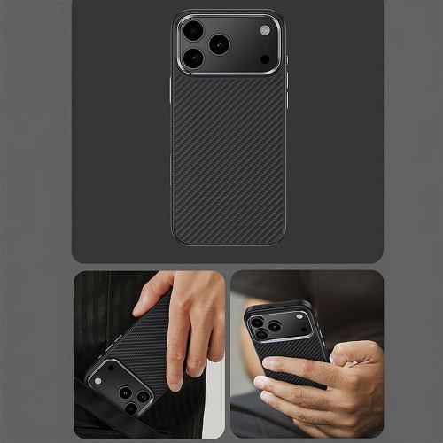 Benks Etui Magnetic Armor Pro Kevlar Metal Frame 600D (A068) do Iphone 17 Air czarny (Camera Control Button)