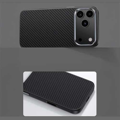 Benks Etui Magnetic Armor Pro Kevlar Metal Frame 600D (C.K.FL.AP.BK.A070) do Iphone 17 Pro Max czarny (Camera Control Button)