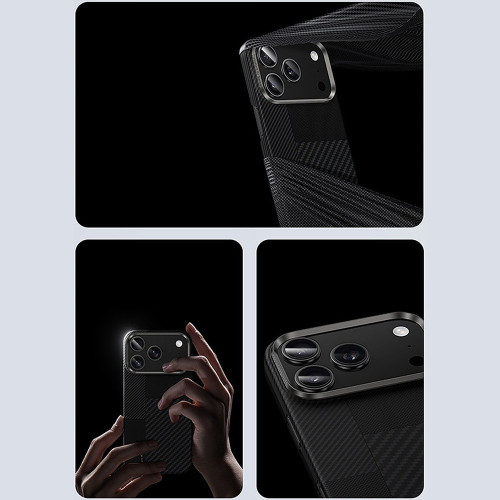 Benks Etui Montage Magnetic Armor Air Kevlar Metal Frame 600D+1500D (C.K.FL.AP.BK.MB70) for iPhone 17 Pro Max black