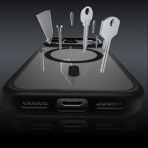 Benks Etui Magnetic Mist Metal Frame (0068) do Iphone 17 Air biały (Camera Control Button)