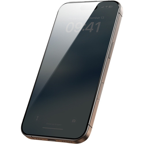 Benks Hartowane szkło Air Shield Privacy Glass (TF67) do Iphone 17/16 Pro czarne - 10 sztuk