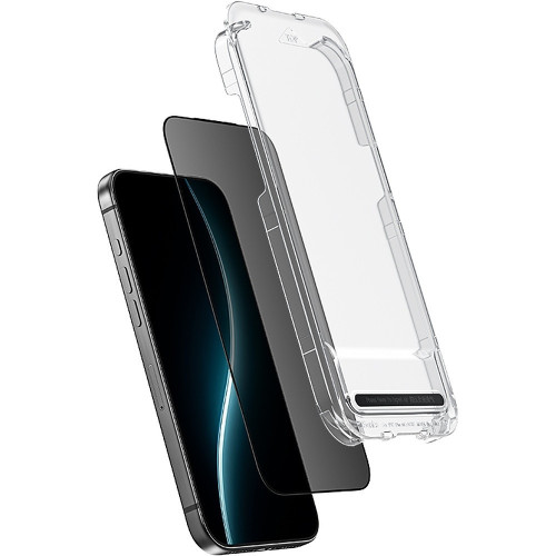 Benks Hartowane szkło Glass Warrior Privacy do Iphone 17/16 Pro czarne