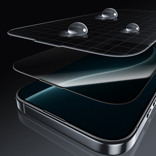 Benks Hartowane szkło Glass Warrior Privacy do Iphone 17 Pro czarne