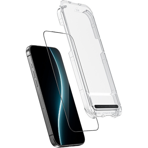 Benks Hartowane szkło Glass Warrior Sapphire Coating do Iphone 17/16 Pro czarne