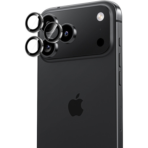 Benks Hartowane szkło DR Sapphire Lens Protector na aparat do Iphone 17 Pro/17 Pro Max (obiektyw 3 sztuki) czarne