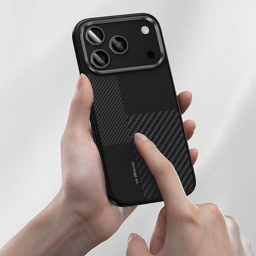 Benks Etui Montage Magnetic Armor Pro Kevlar Metal Frame 600D+1500D (MA68) do Iphone 17 Air czarny (Camera Control Button)