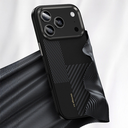 Benks Etui Montage Magnetic Armor Pro Kevlar Metal Frame 600D+1500D (MA68) do Iphone 17 Air czarny (Camera Control Button)
