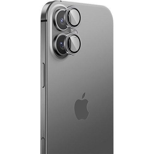 Benks Hartowane szkło Glass Warrior Lens Protector na aparat do Iphone 16/16 Plus (obiektyw 2 sztuki) szare