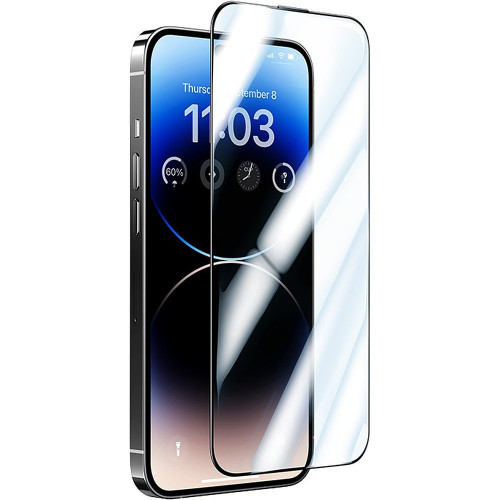 Benks Hartowane szkło Glass Warrior Sapphire Coating (FC57) do Iphone 14 Pro czarne