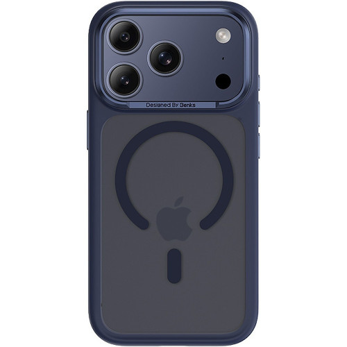 Benks Etui Magnetic Mist Metal Frame (A070) do Iphone 17 Pro Max niebieski (Camera Control Button)