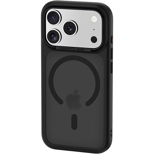 Benks Etui Magnetic Mist Metal Frame (K070) do Iphone 17 Pro Max czarny (Camera Control Button)