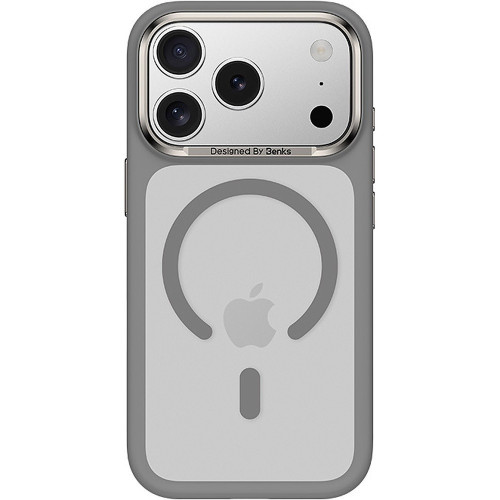 Benks Etui Magnetic Mist Metal Frame (C.K.FF.AP.GR.A069) do Iphone 17 Pro szary (Camera Control Button)