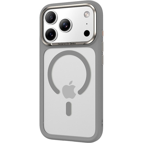 Benks Etui Magnetic Mist Metal Frame (C.K.FF.AP.GR.A069) do Iphone 17 Pro szary (Camera Control Button)