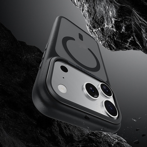 Benks Etui Magnetic Mist Metal Frame (C.K.FF.AP.GR.A069) do Iphone 17 Pro szary (Camera Control Button)